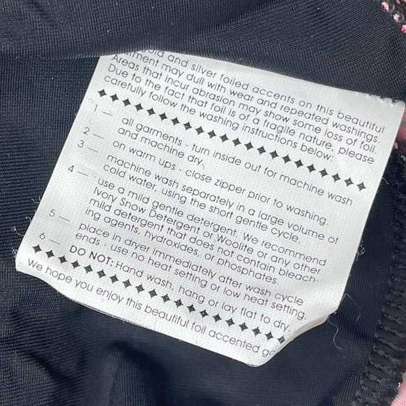 GK Elite Gymnastics 𖤐 Print Training Leotard 𖤐 Black Pink Silver Spanglez 𖤐 S - Picture 14 of 16